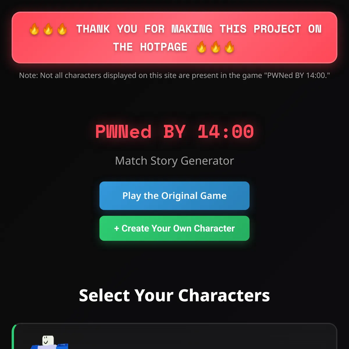 the project is loading