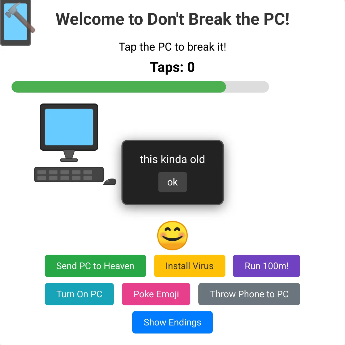 Don't Break the PC!