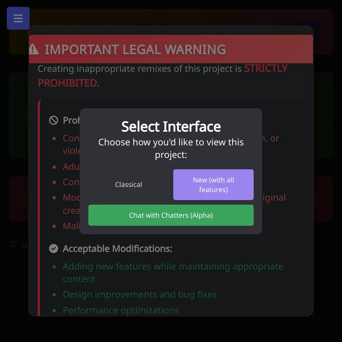 the project is loading