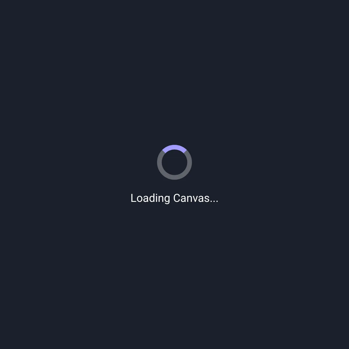 the project is loading
