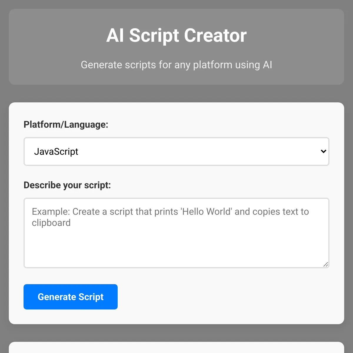 the project is loading