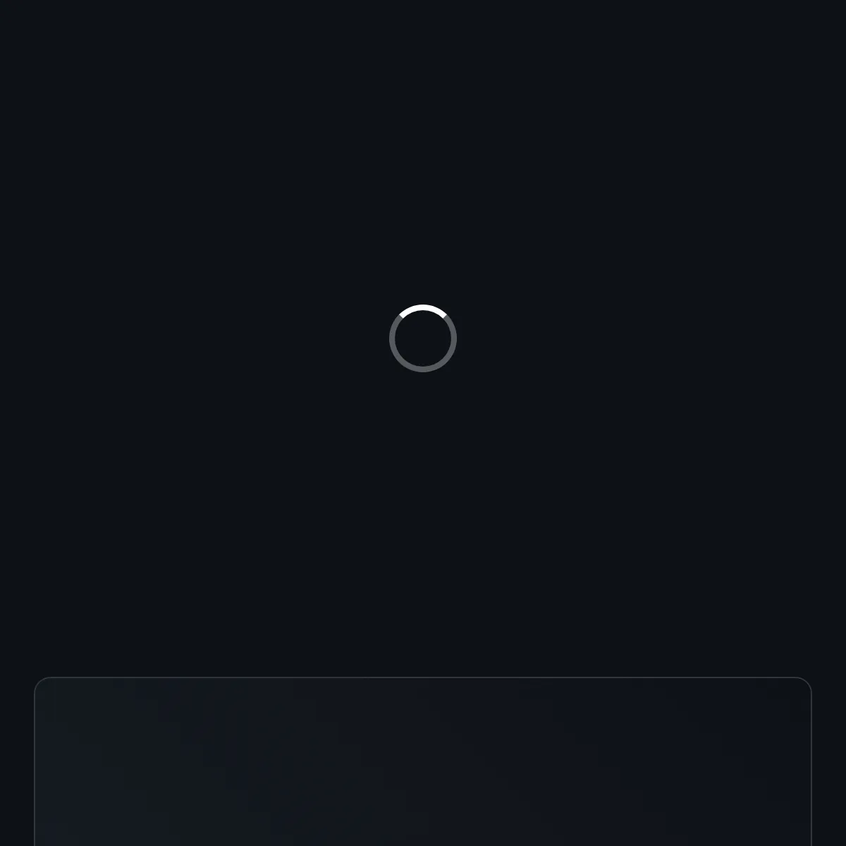 the project is loading