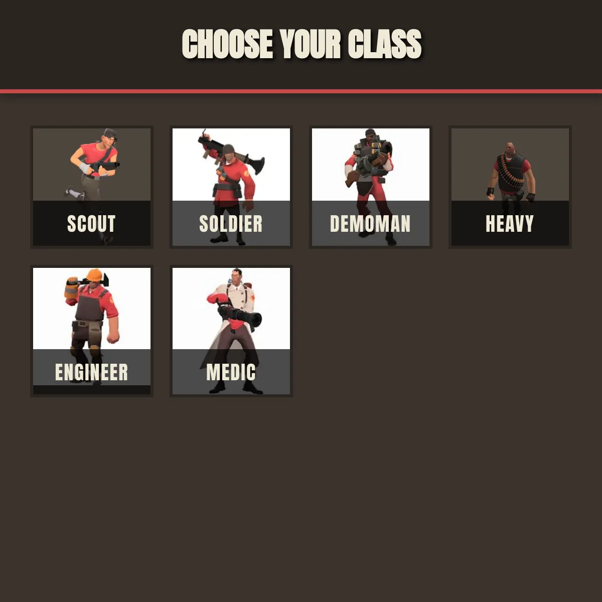 TF2: Choose Your Class