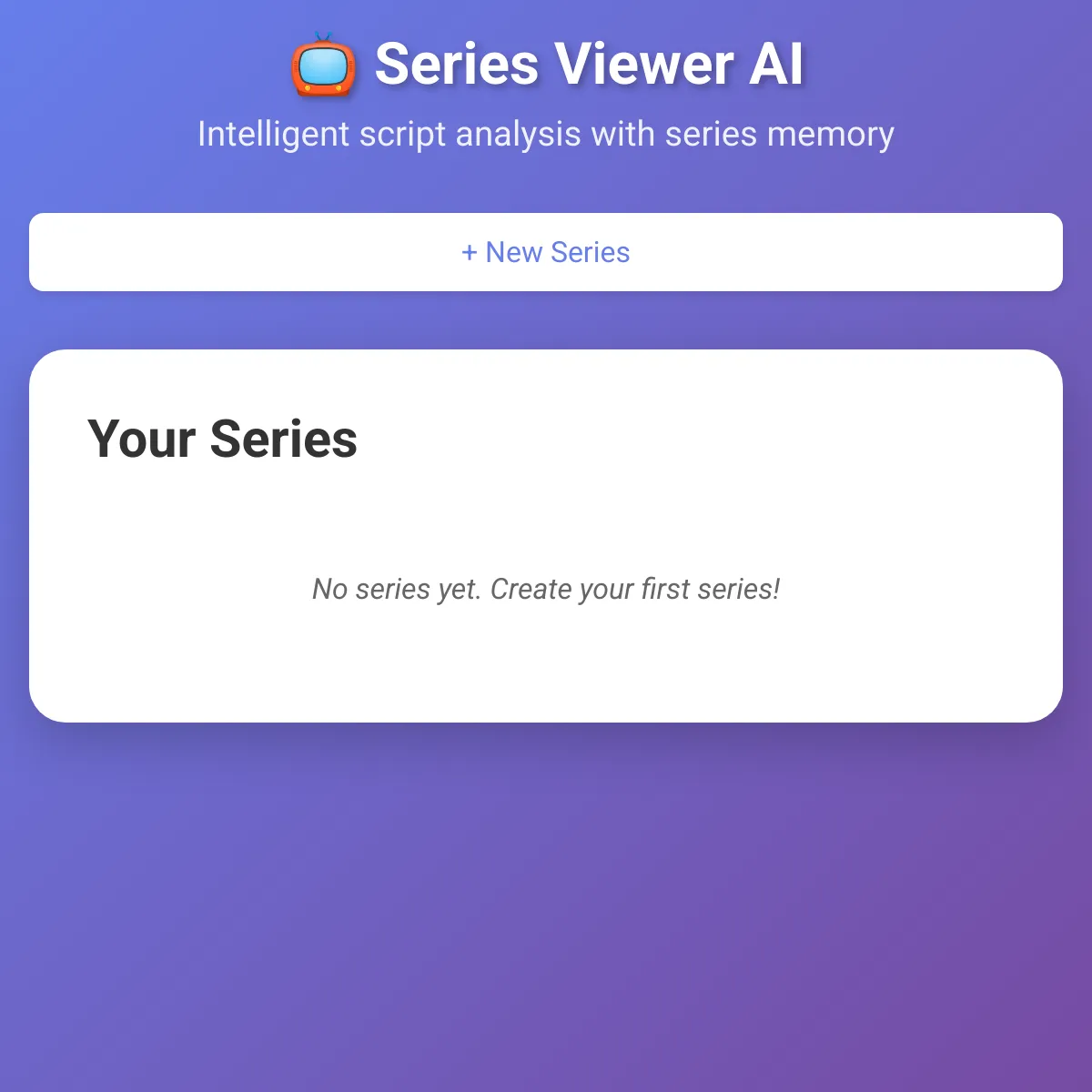 Series Viewer AI - Script Analyzer