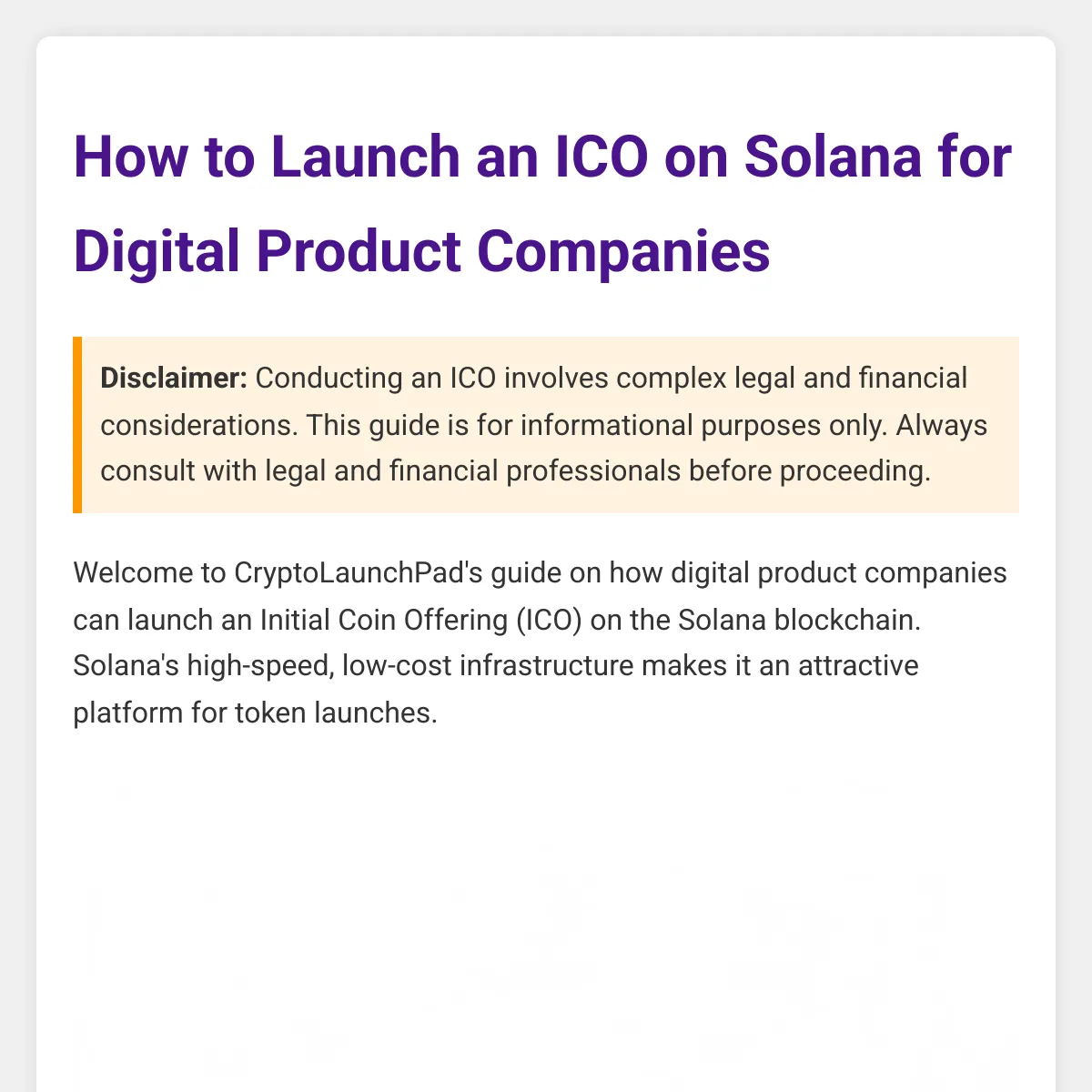 Solana ICO Tutorial for Digital Product Companies | CryptoLaunchPad