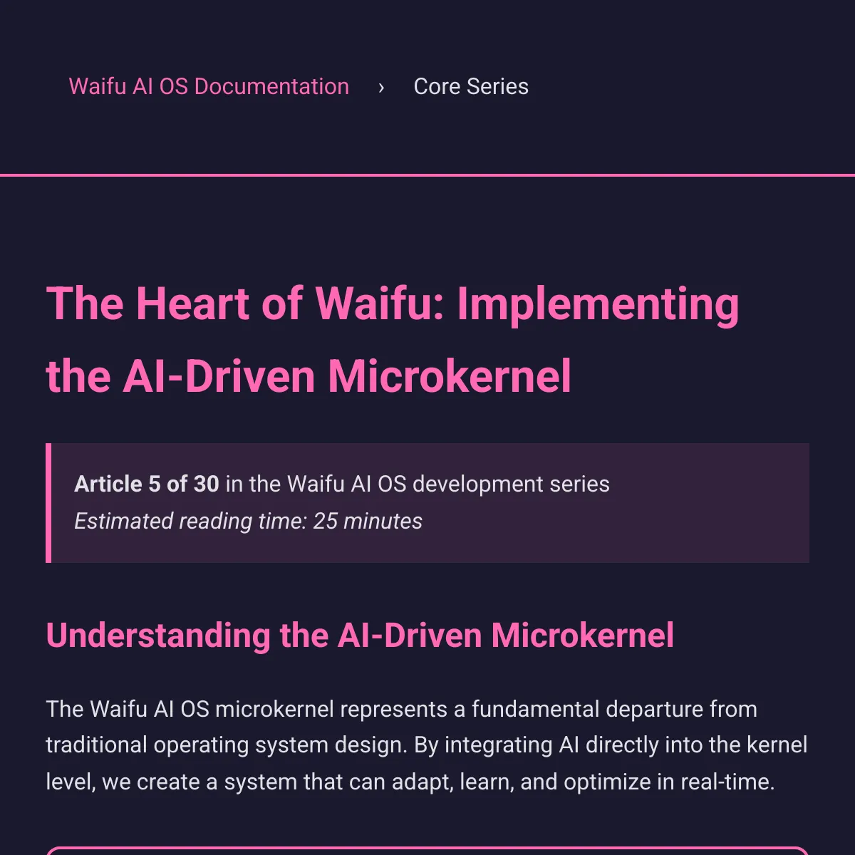 the project is loading