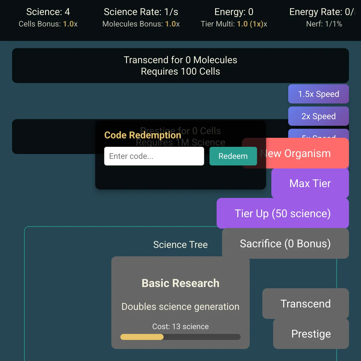 Tech Tree Incremental