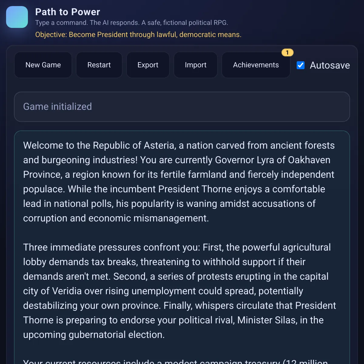 the project is loading