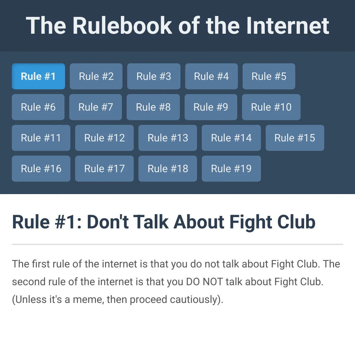 The Rulebook of the Internet
