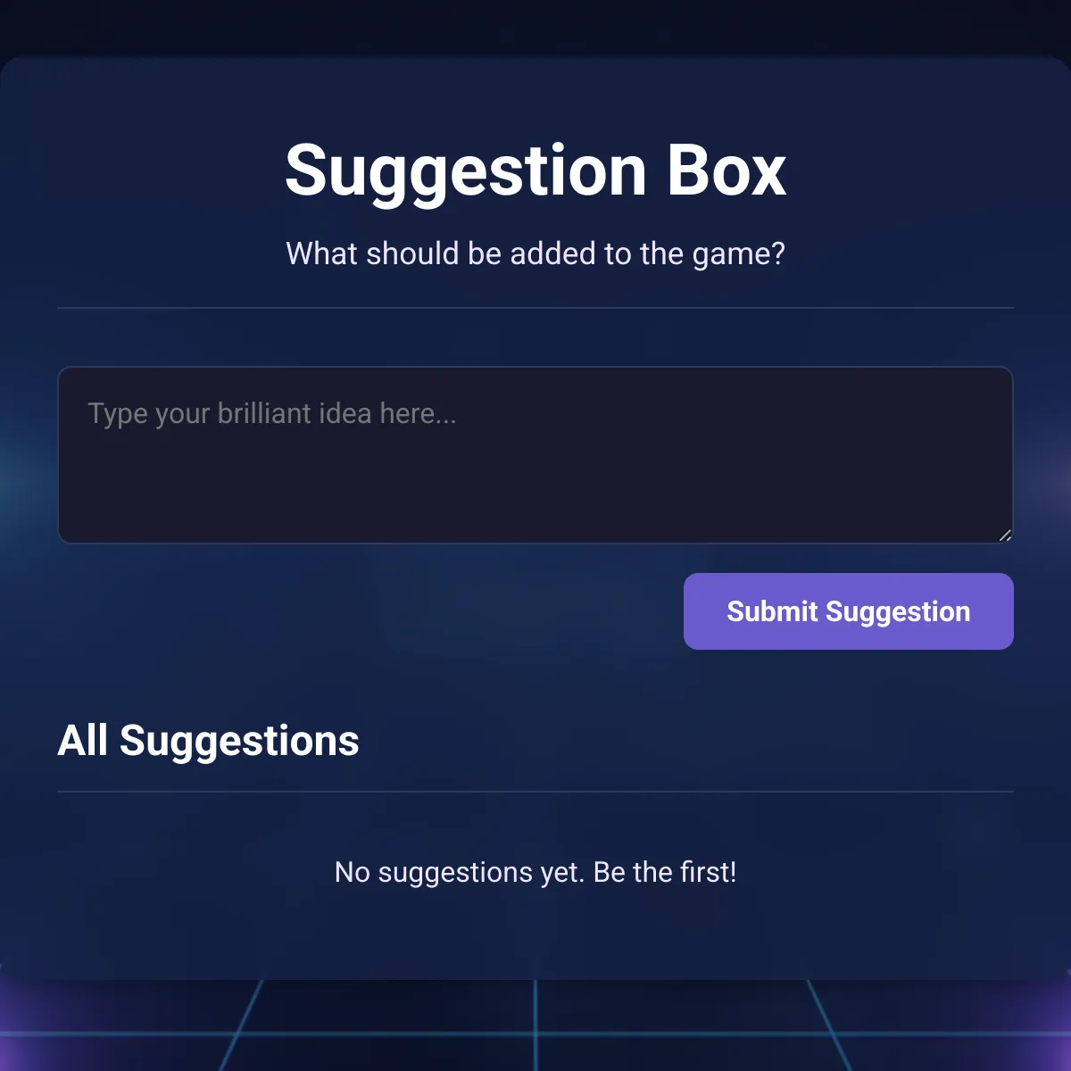 Suggestion Box
