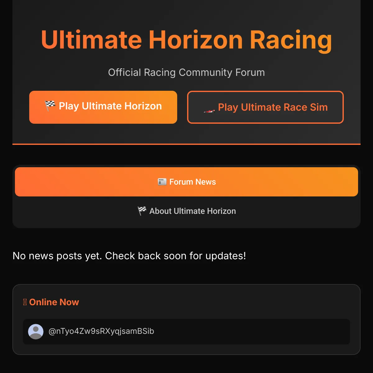 Ultimate Horizon Racing - Official Forum
