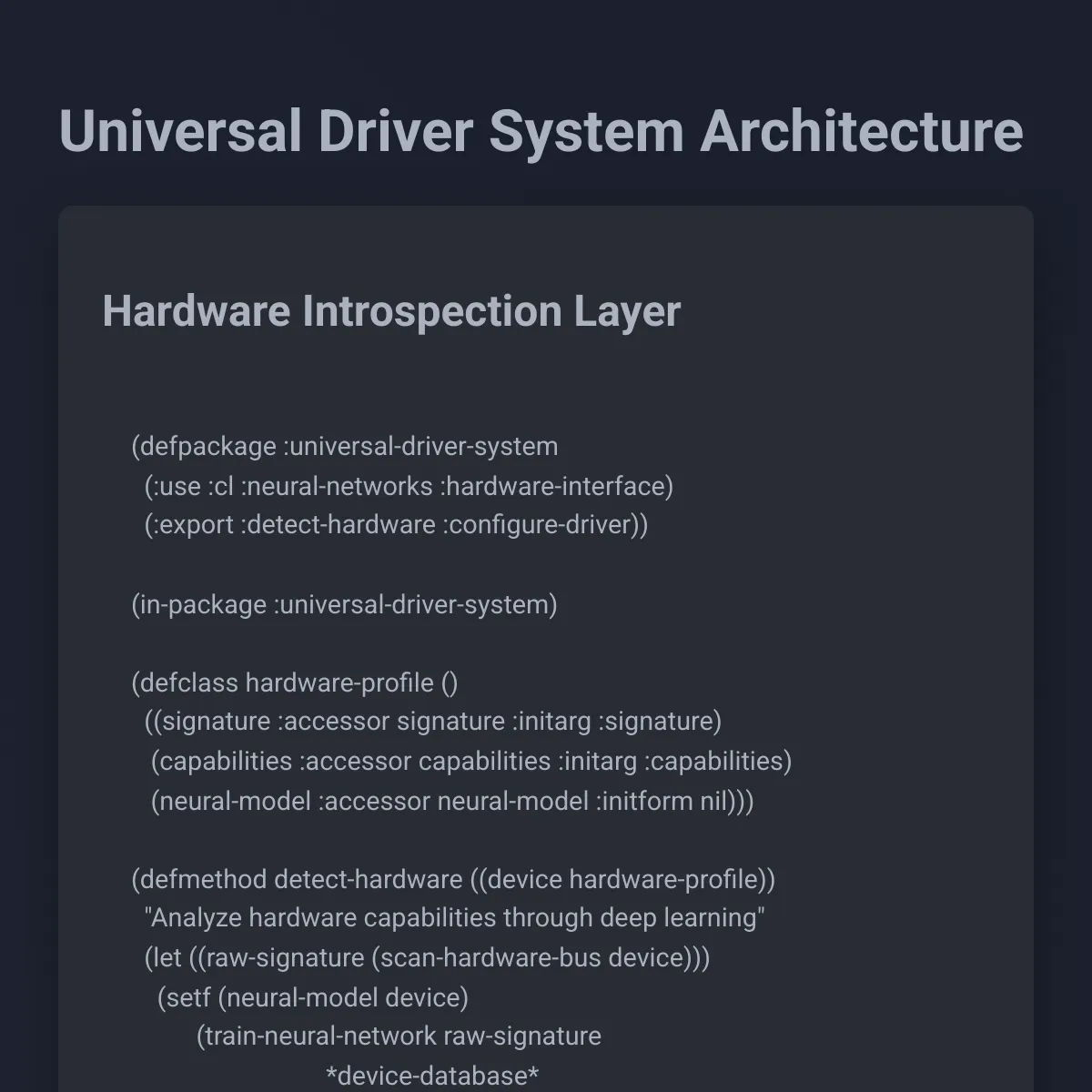 Hardware Introspection Layer