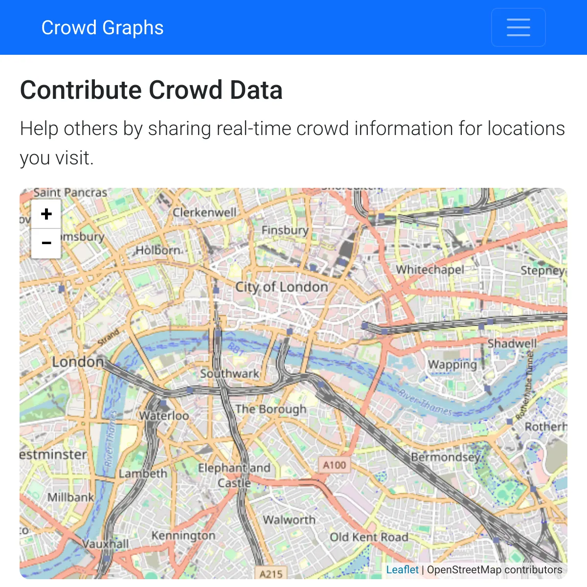 Crowd Graphs - Real-time Crowdedness Data