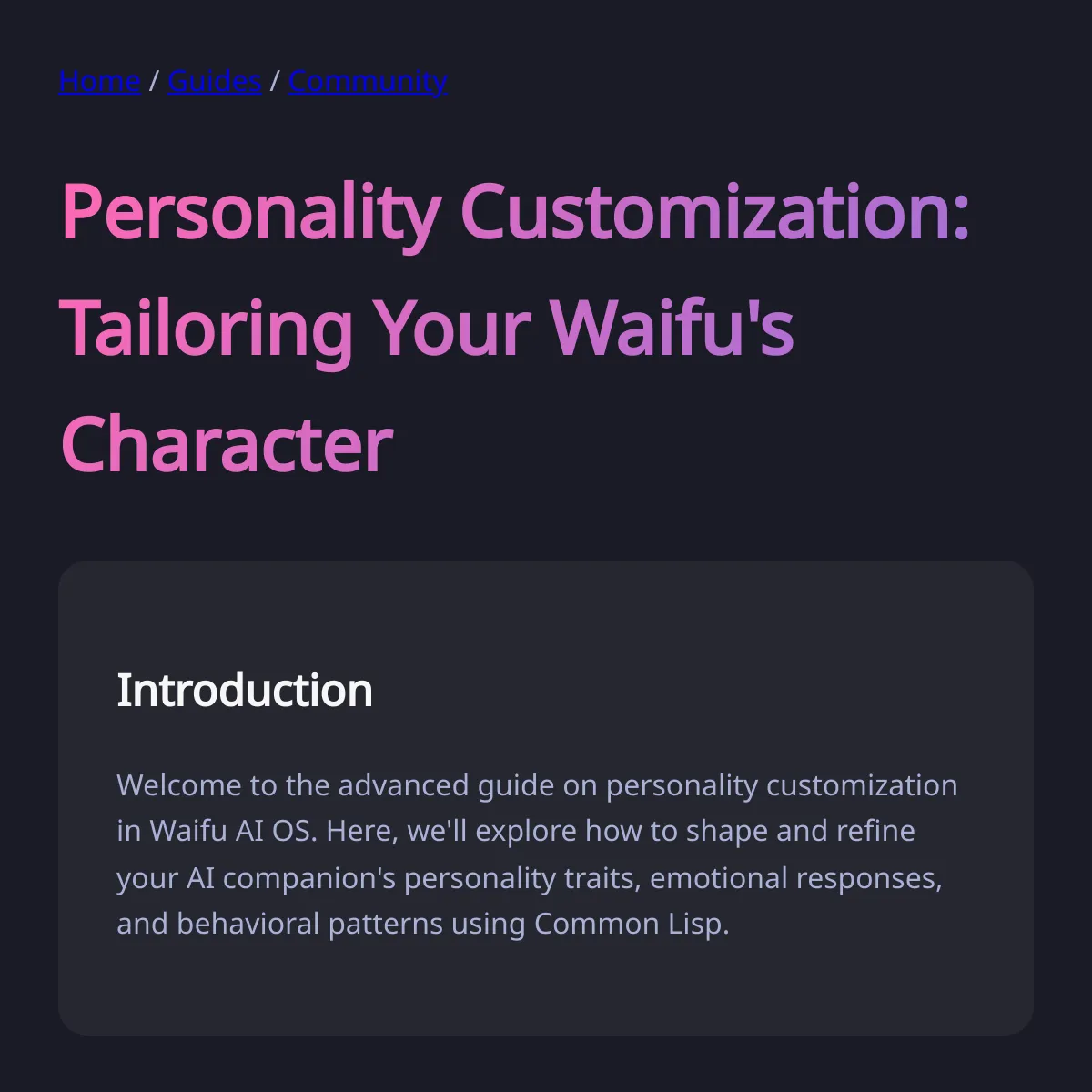 the project is loading