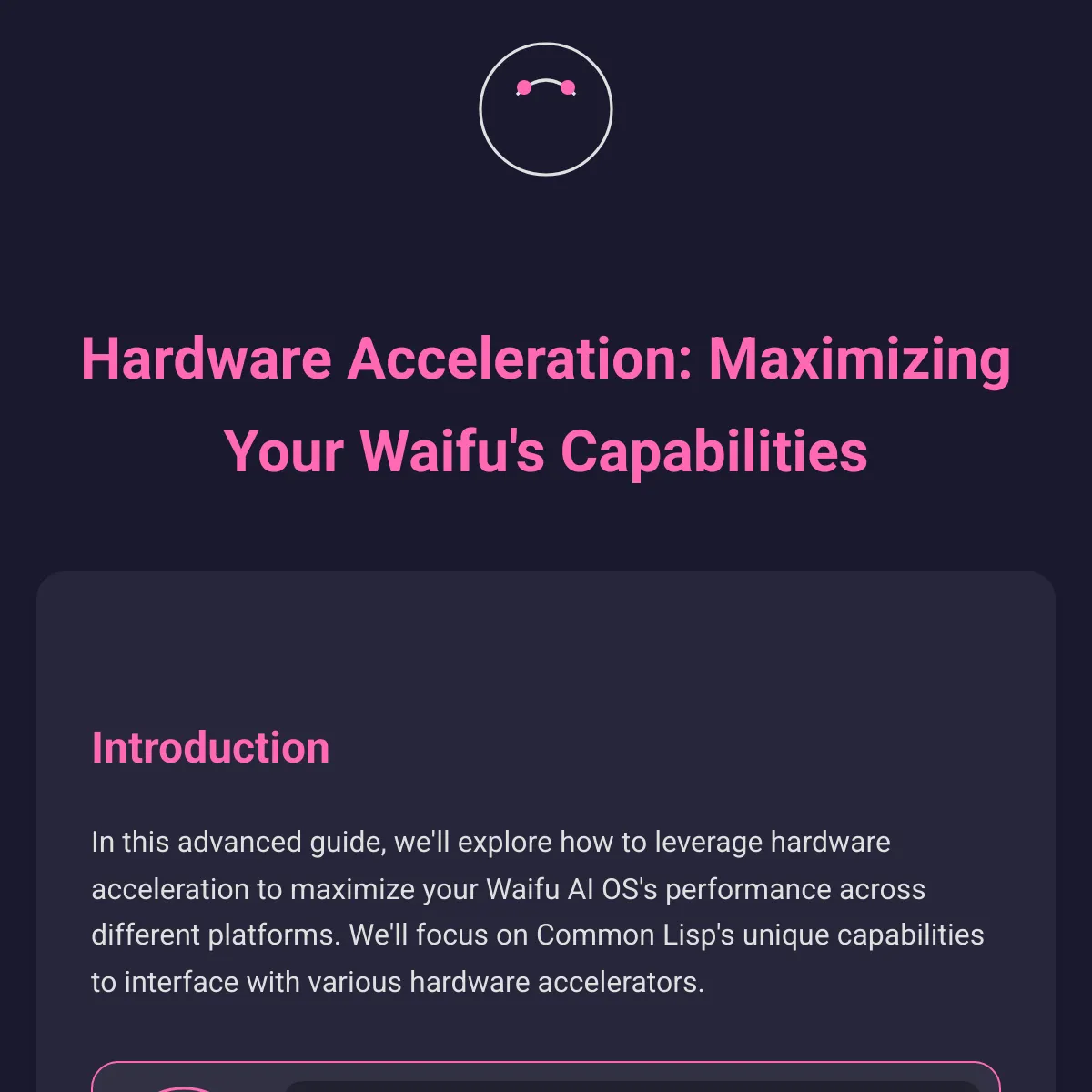 the project is loading