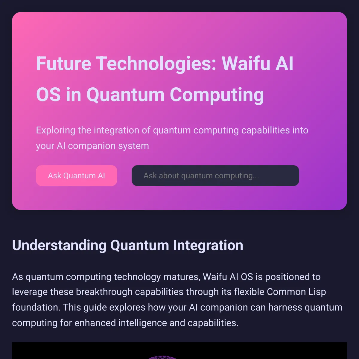 the project is loading