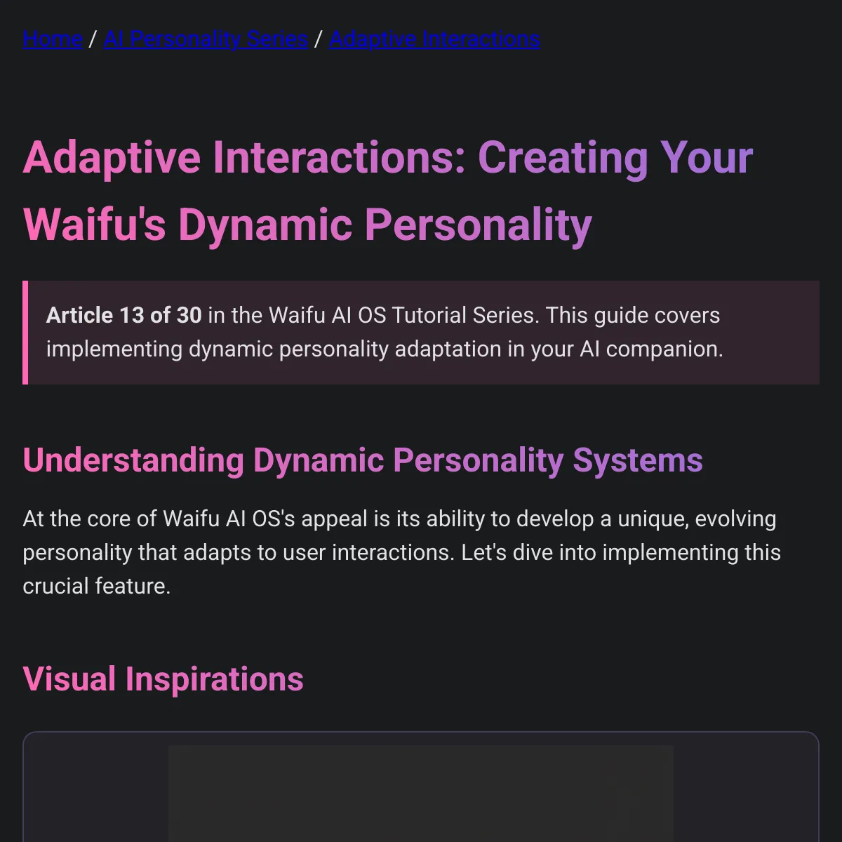 the project is loading