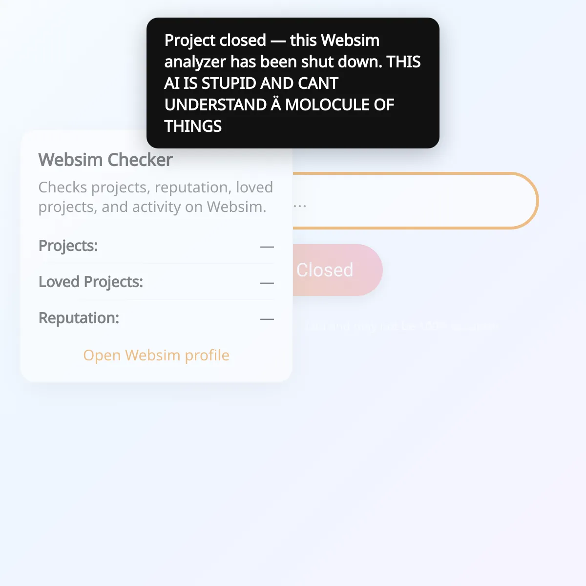 Websim Meter