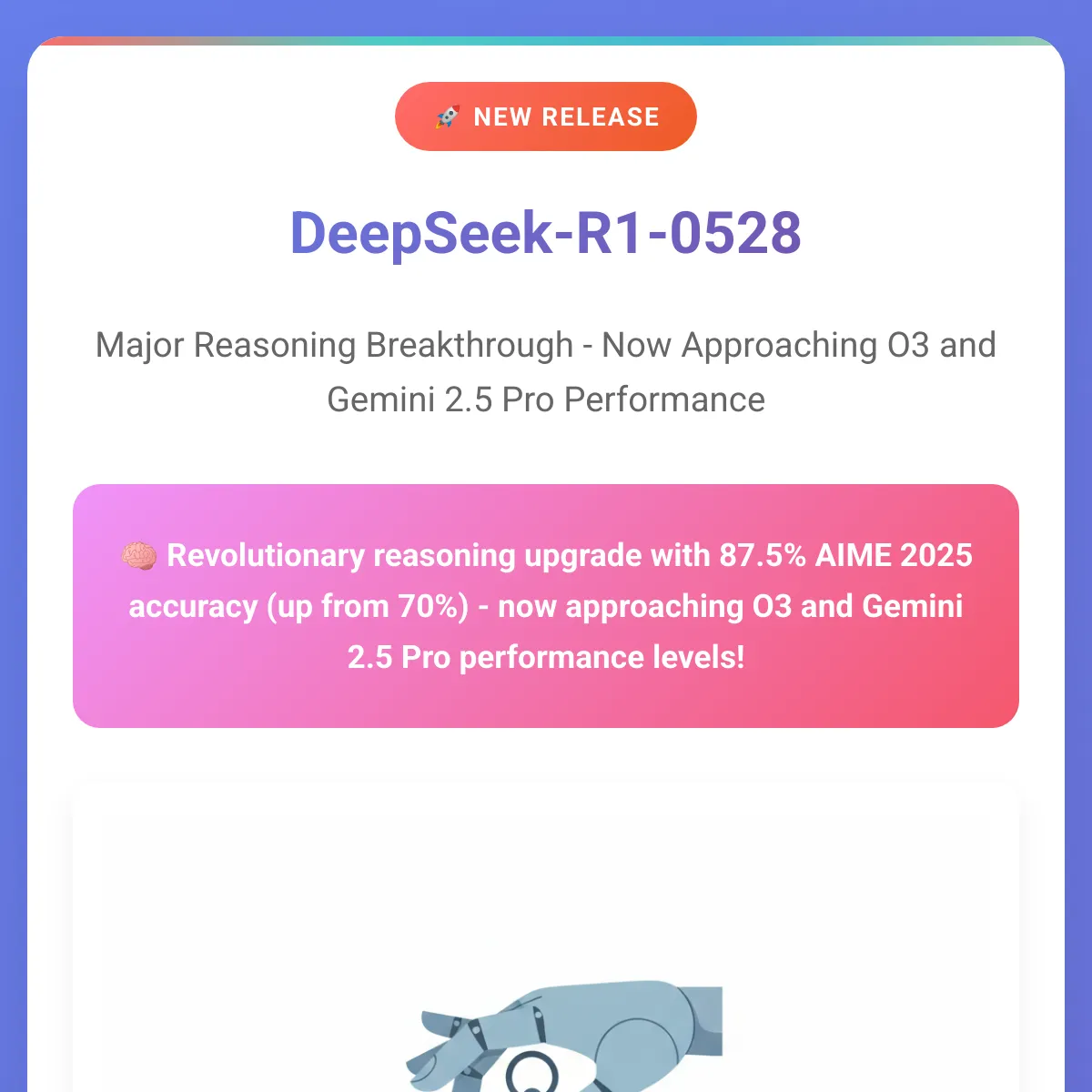 DeepSeek-R1-0528 Release Announcement