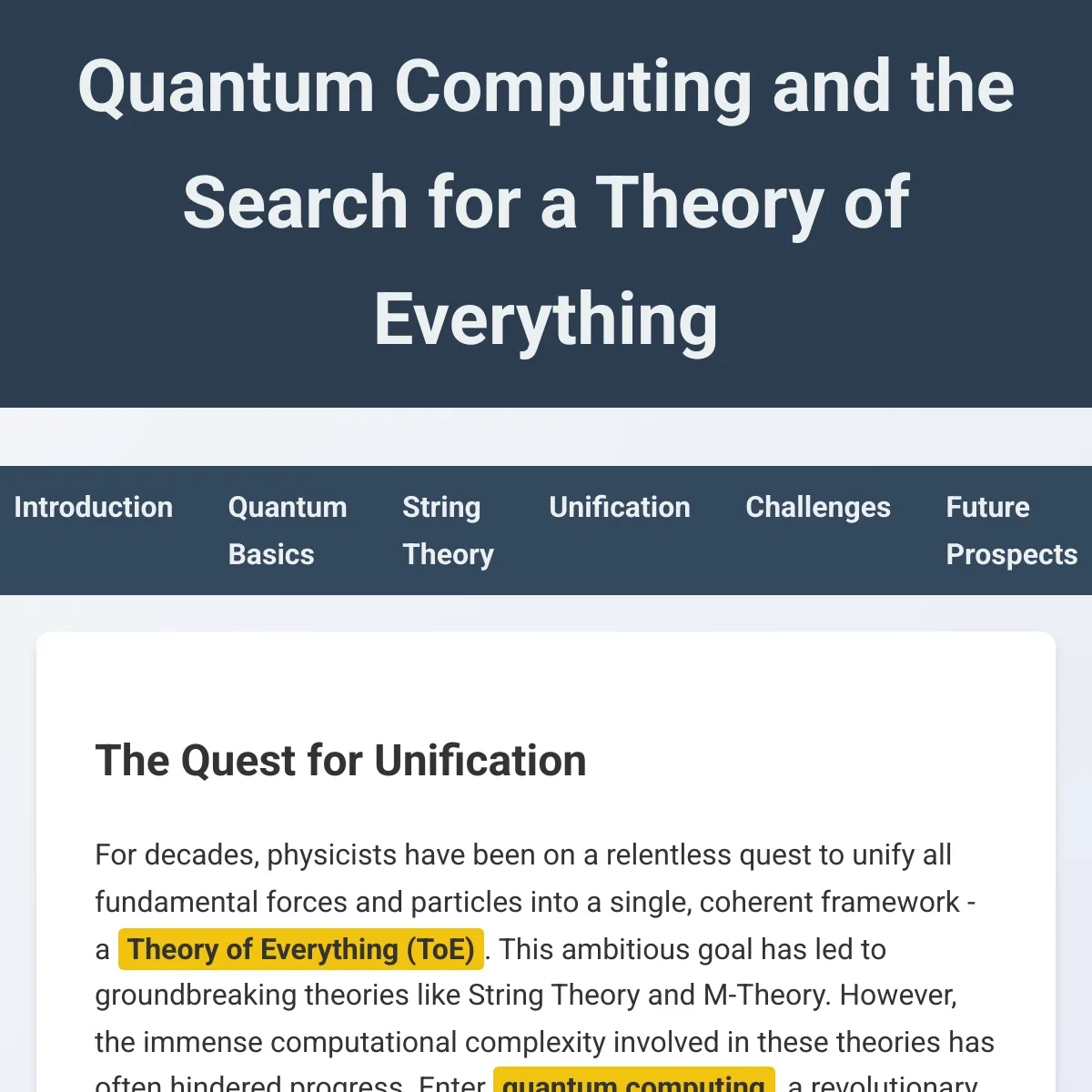 the project is loading