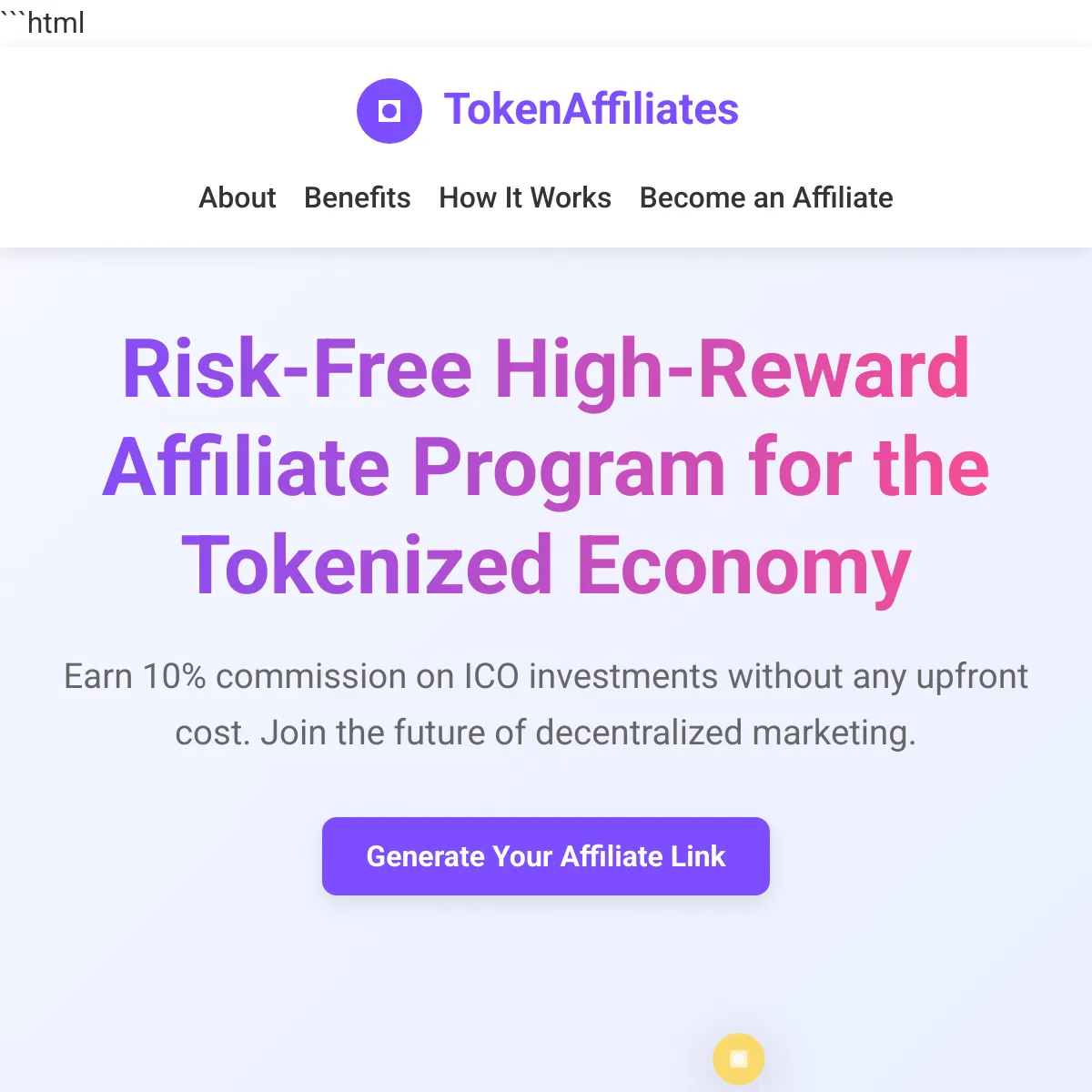 TokenAffiliates - Risk-Free High-Reward Affiliate Program