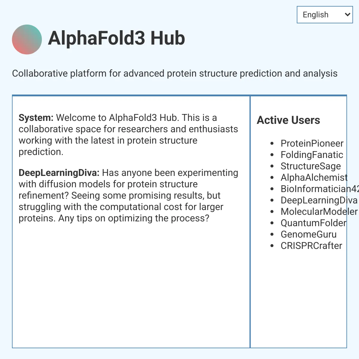 AlphaFold3 Hub - Cutting-Edge Protein Structure Prediction