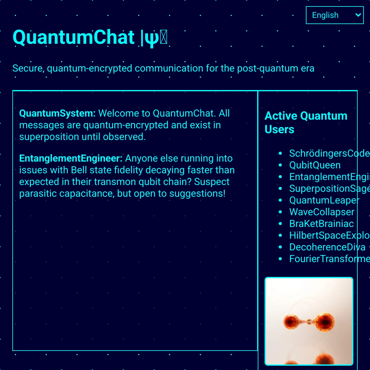 QuantumChat - Secure Quantum Communication for the Future