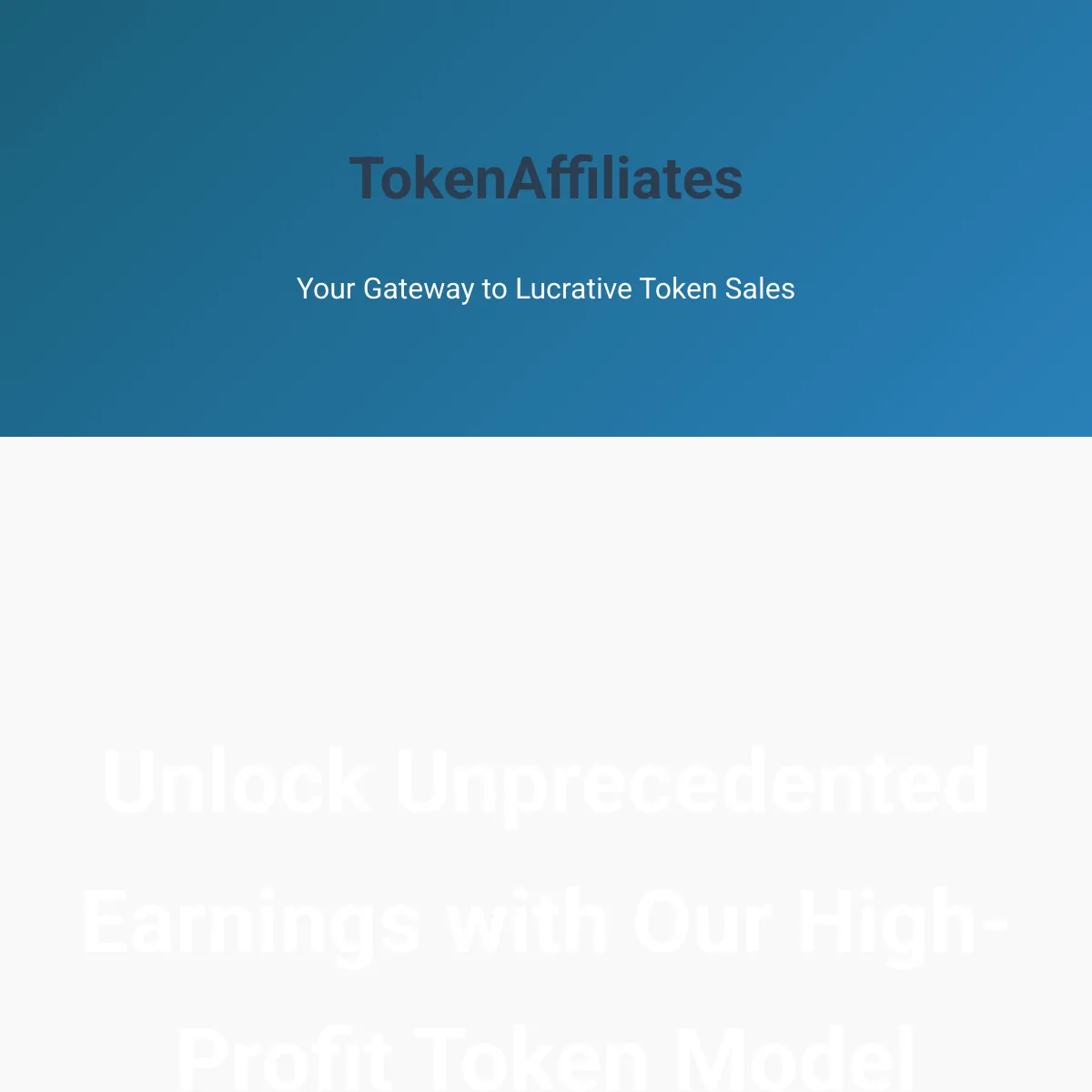 Join TokenAffiliates: Skyrocket Your Earnings with High-Profit Token Sales
