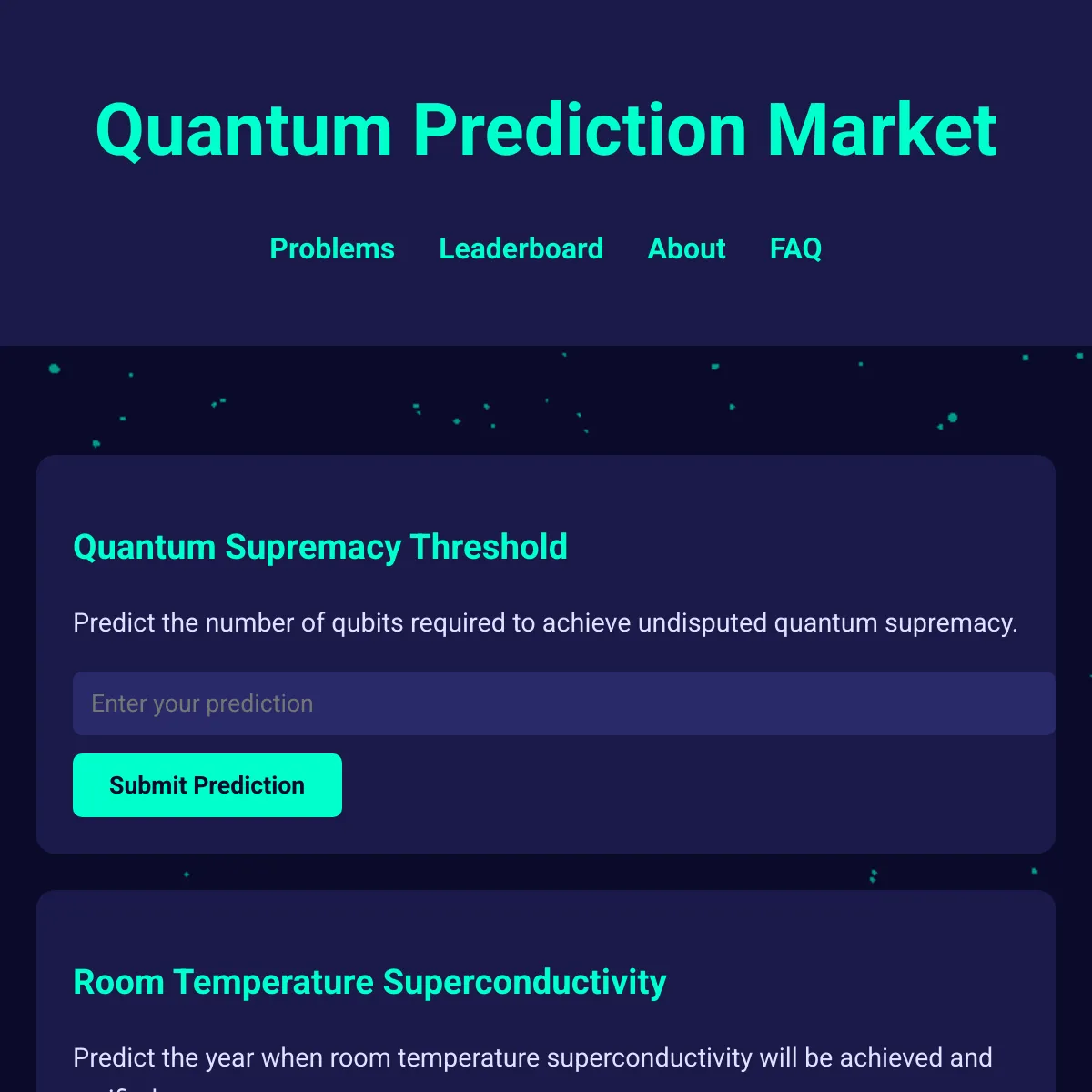 Quantum Prediction Market