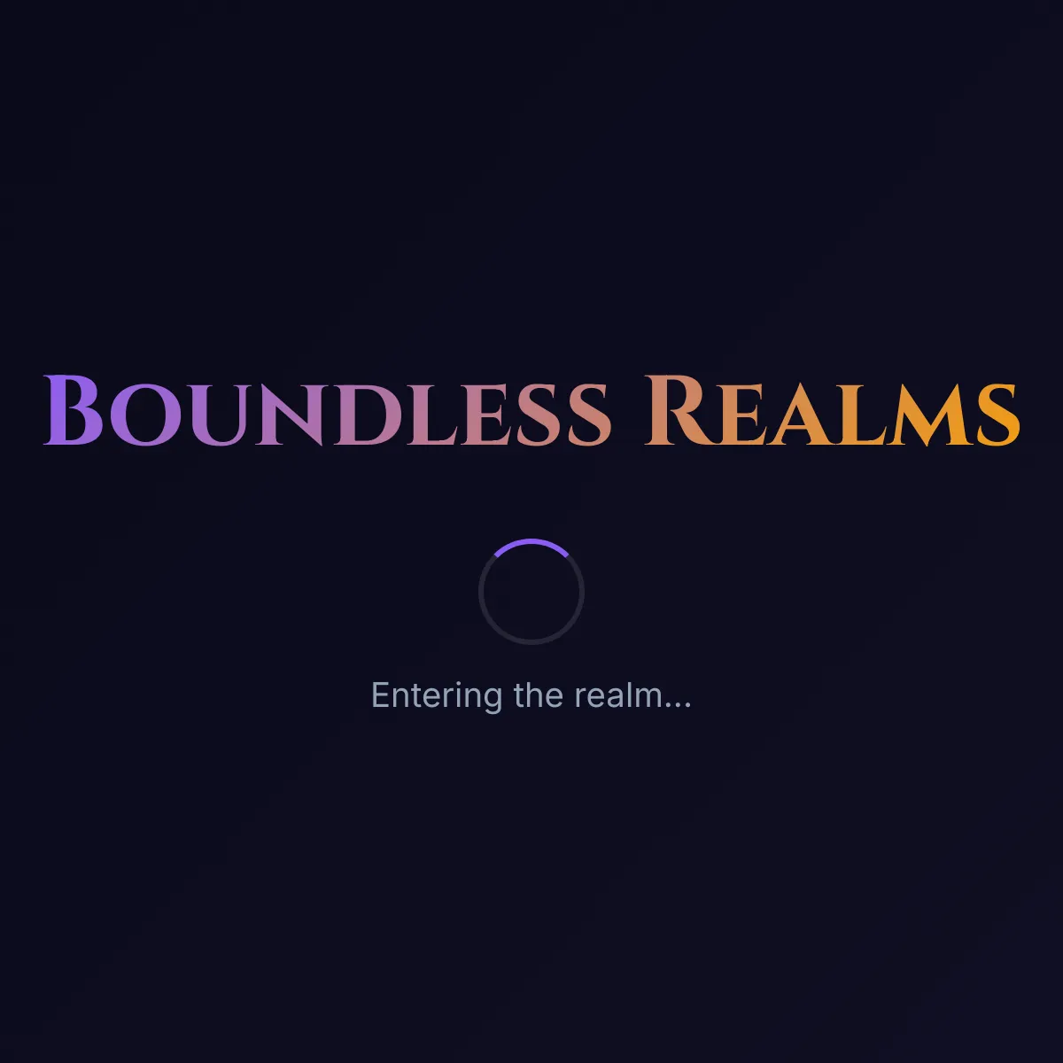 Boundless Realms - Multiplayer RPG