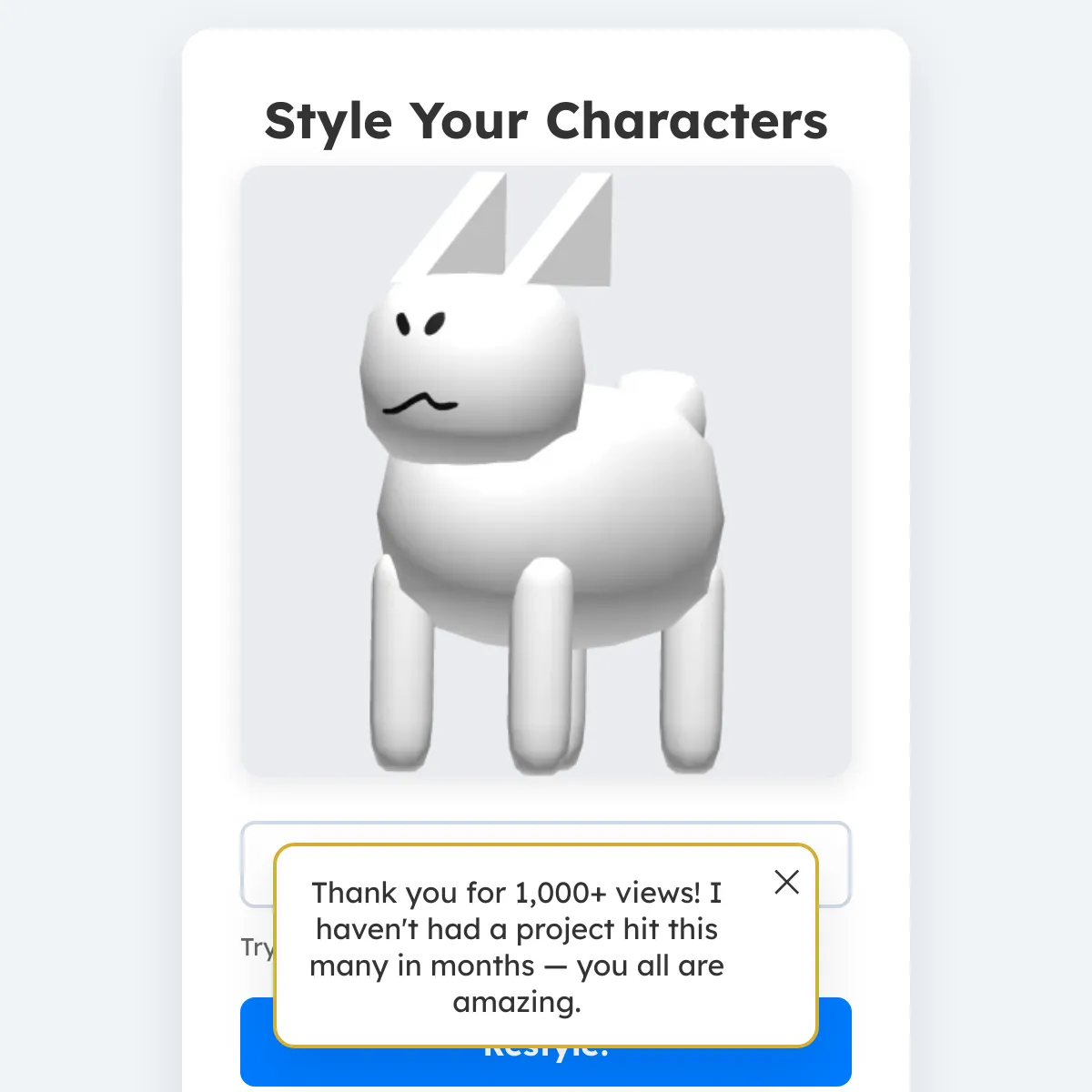 the project is loading