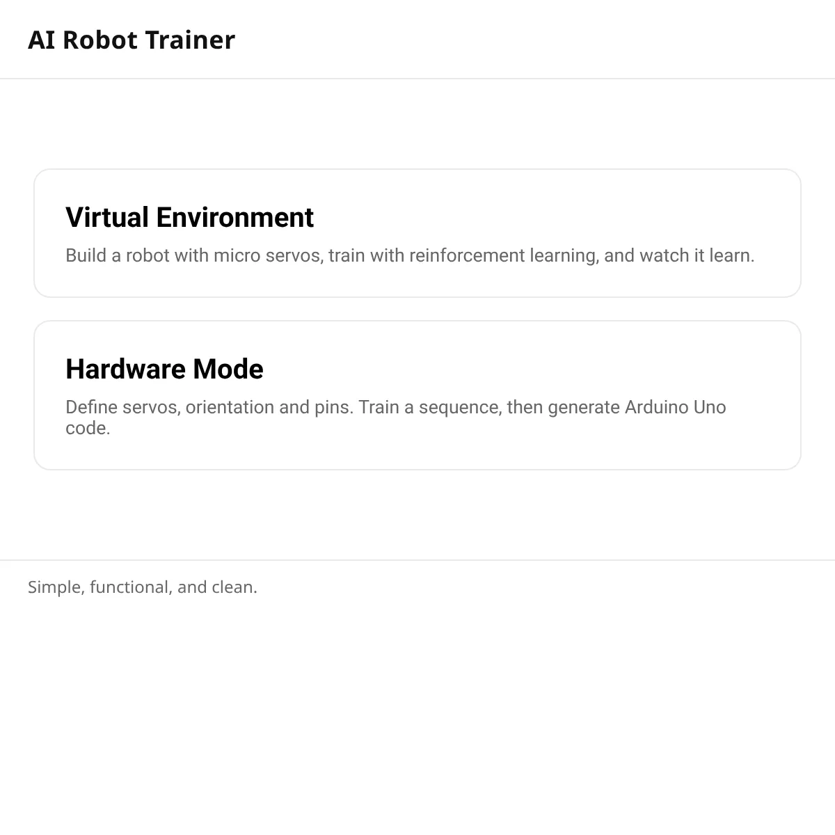 Ai Robot Sim