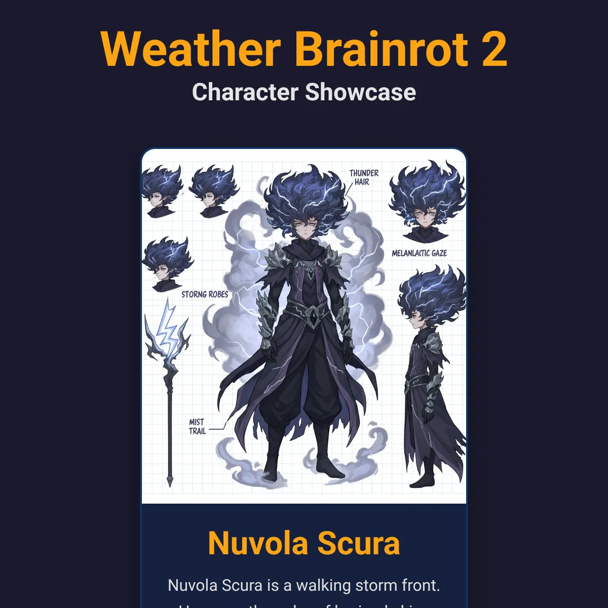 Weather Brainrot 2 - Character Showcase