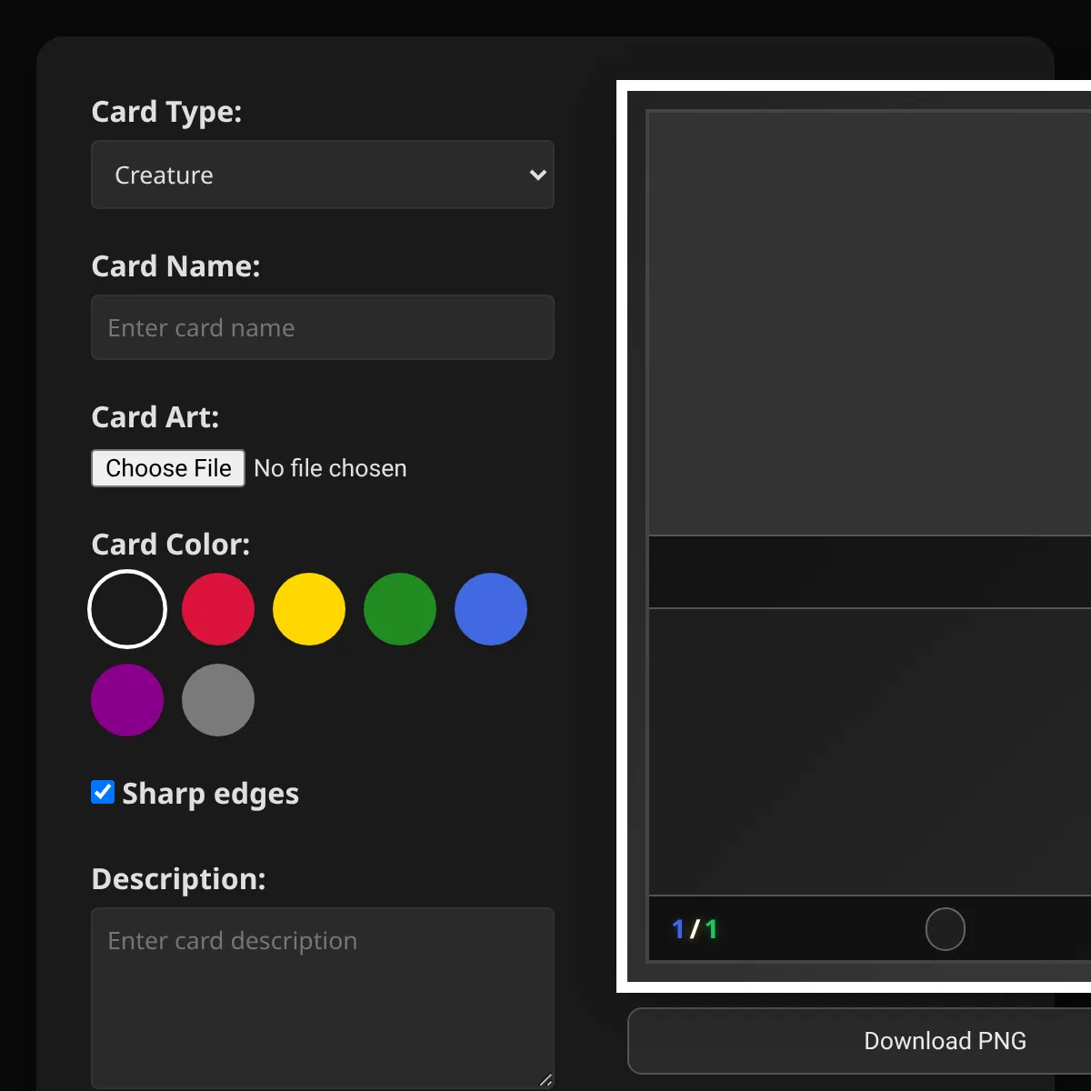 TCG Card Creator