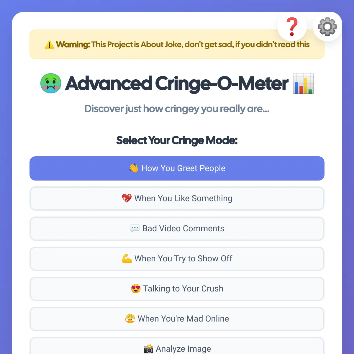 the project is loading