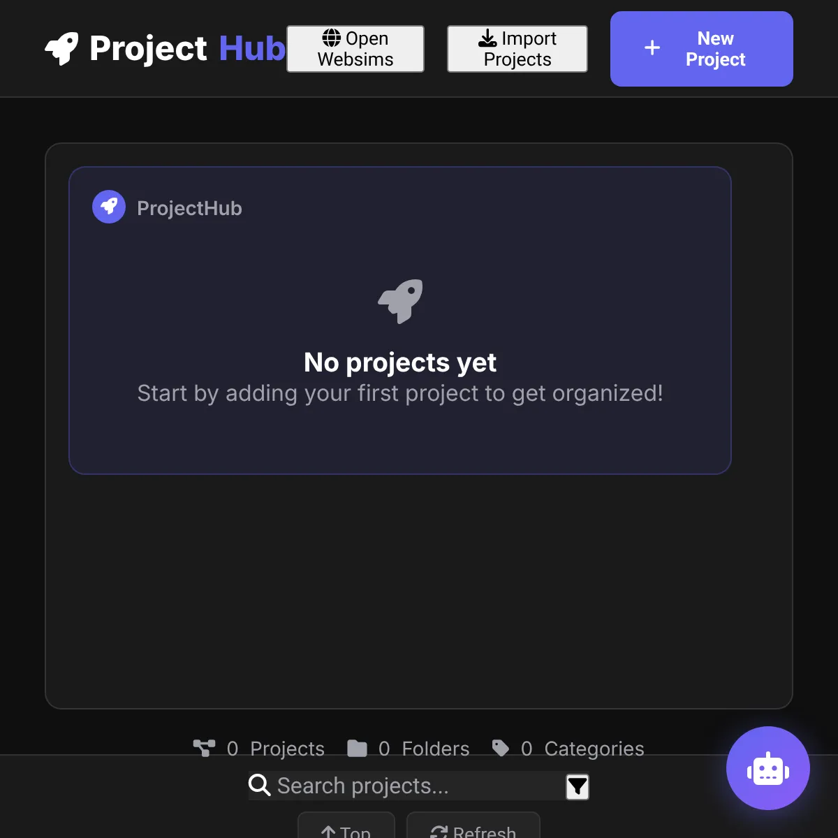 the project is loading