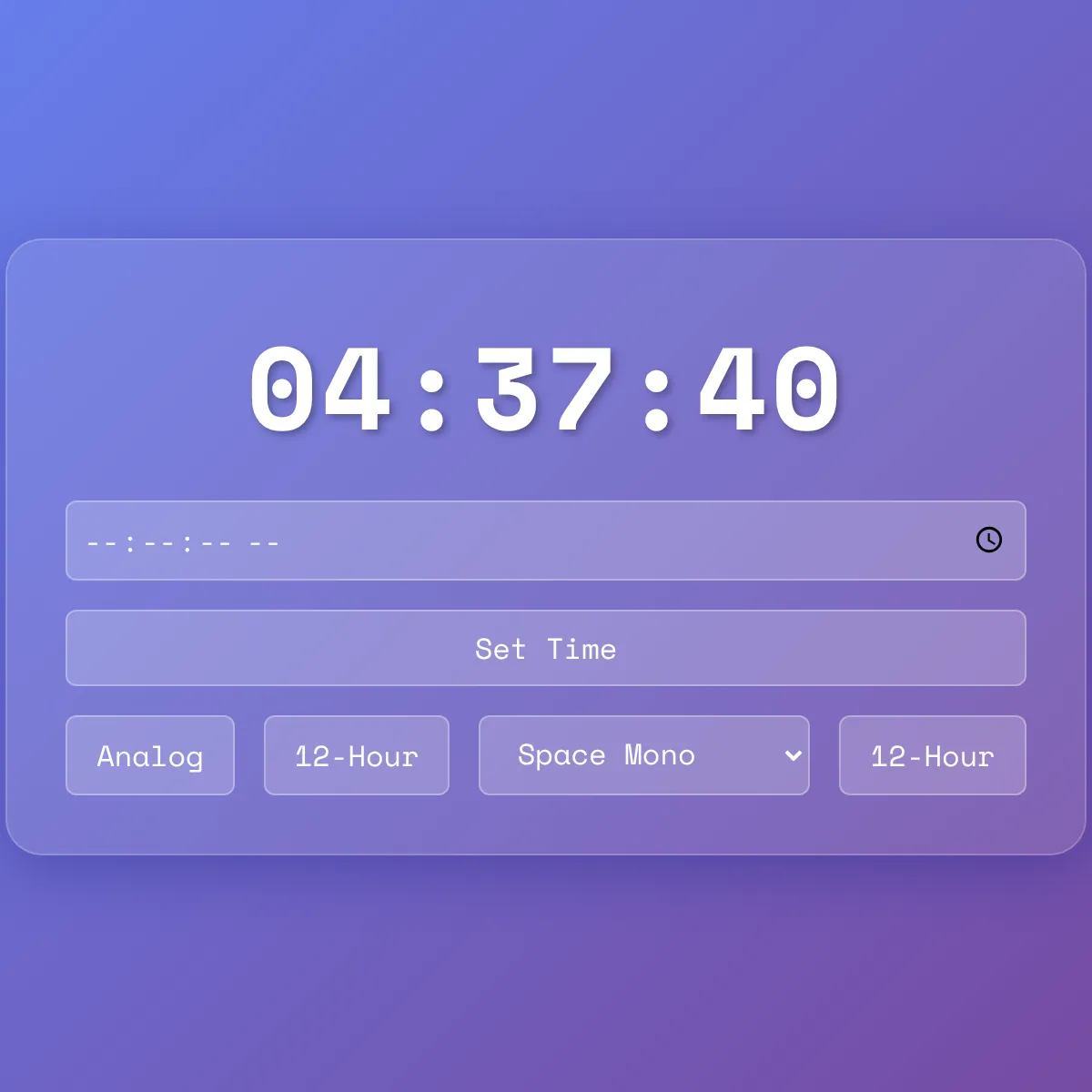 Time Machine Clock