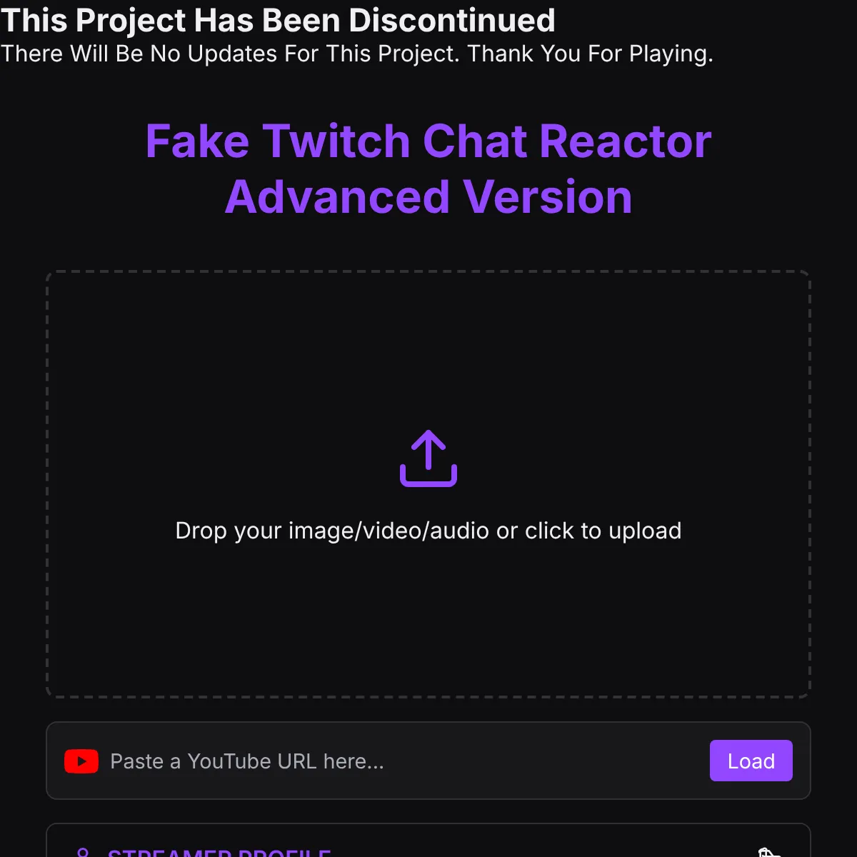 the project is loading