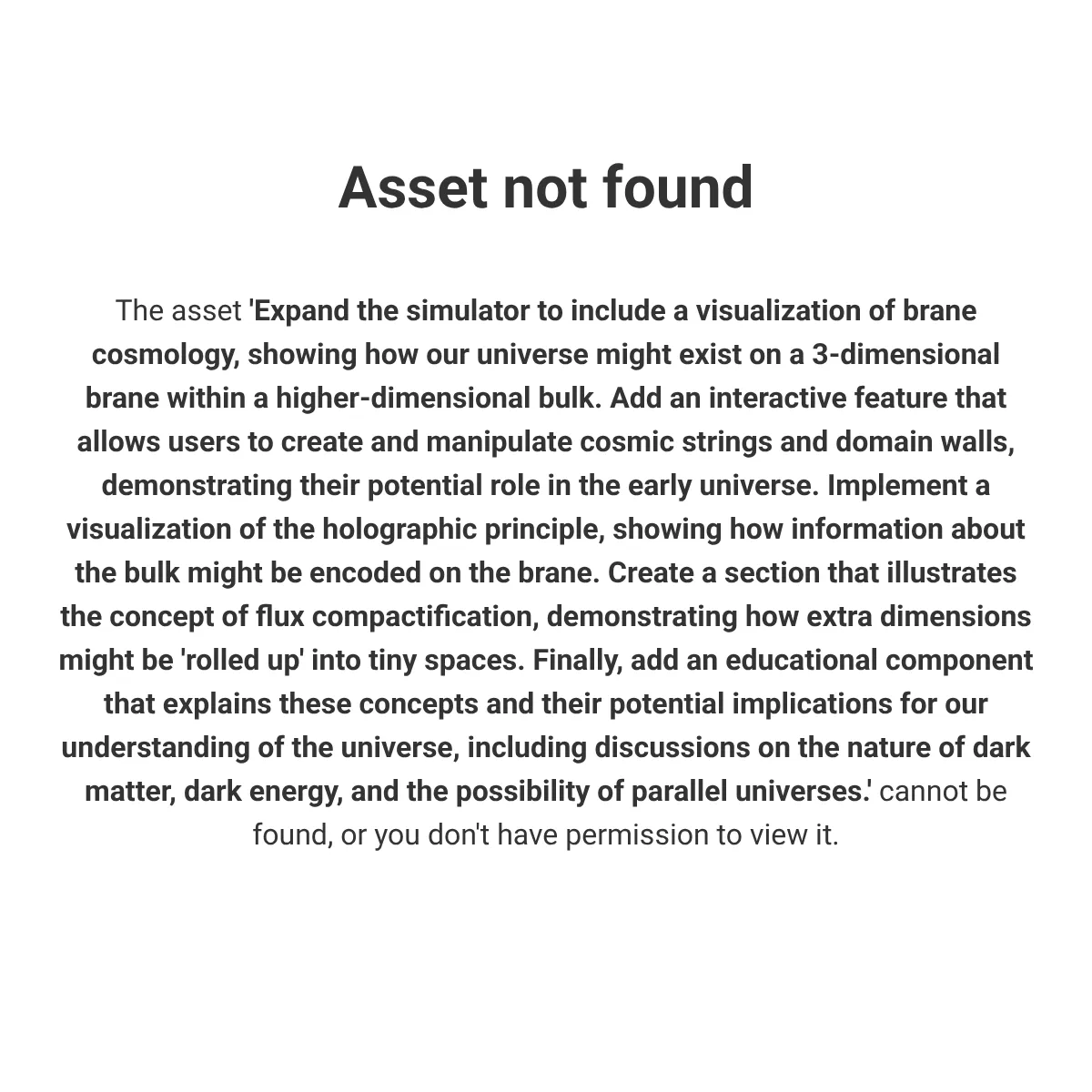 the project is loading