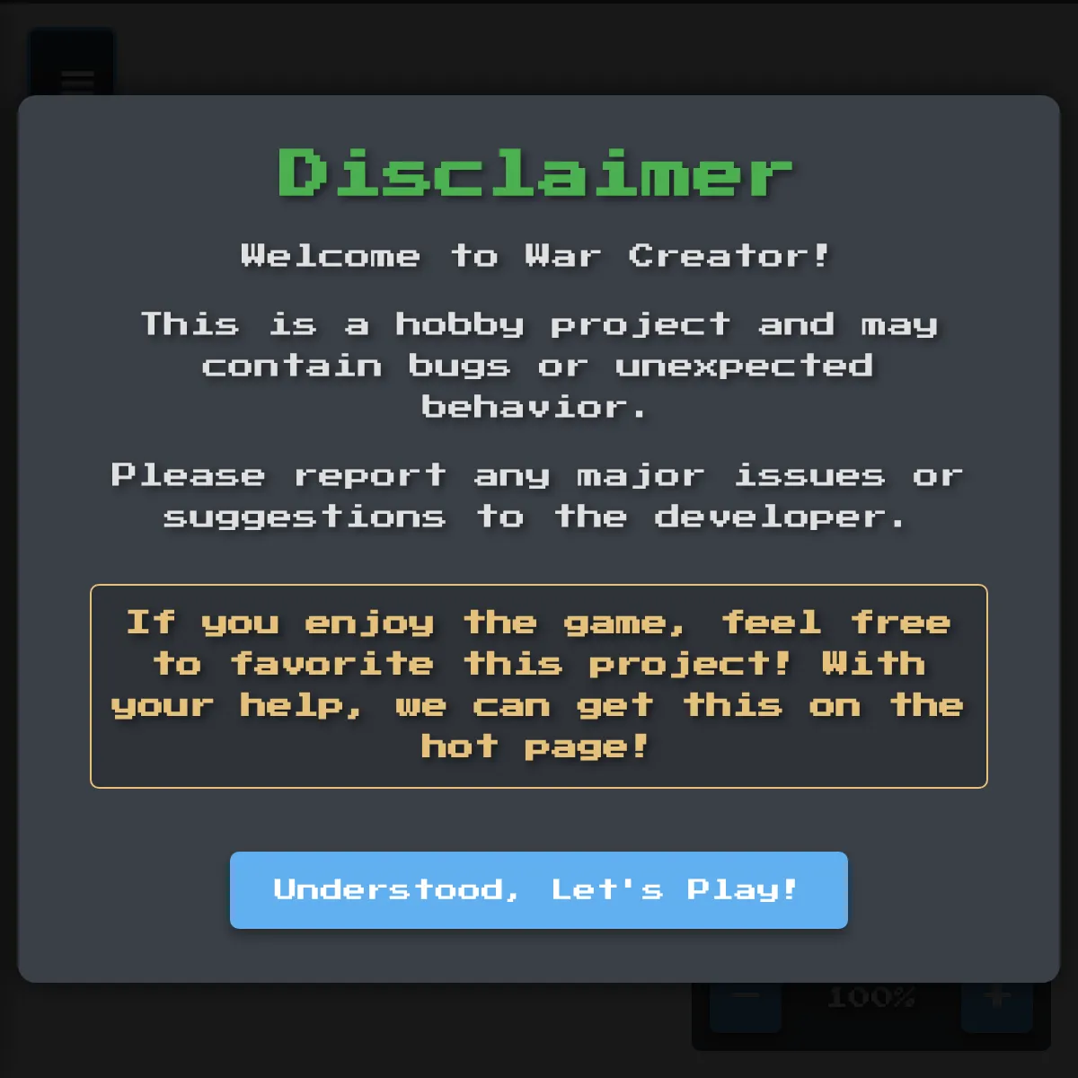 the project is loading