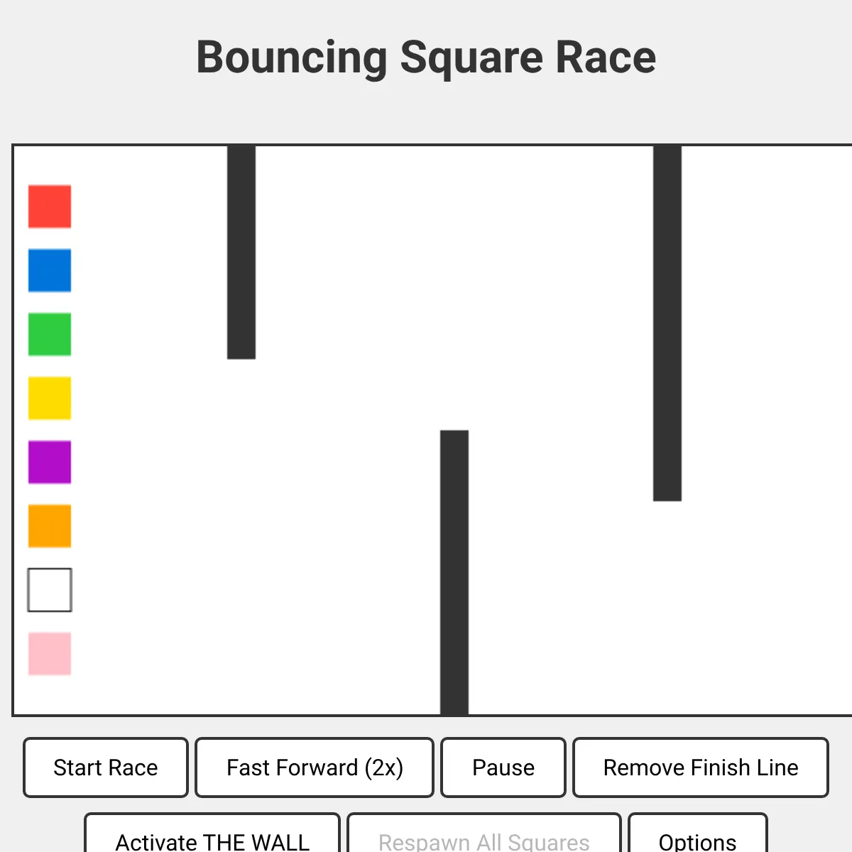 Bouncing Square Race