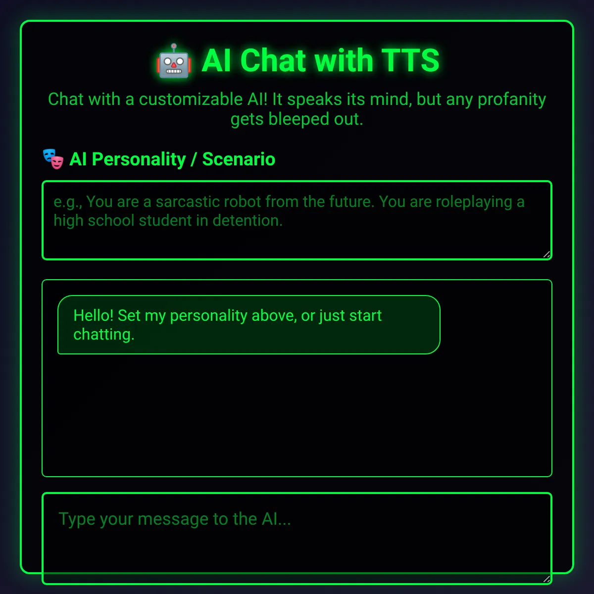Computer TTS with Censoring