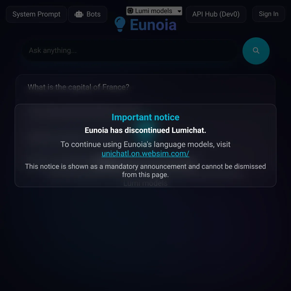 the project is loading