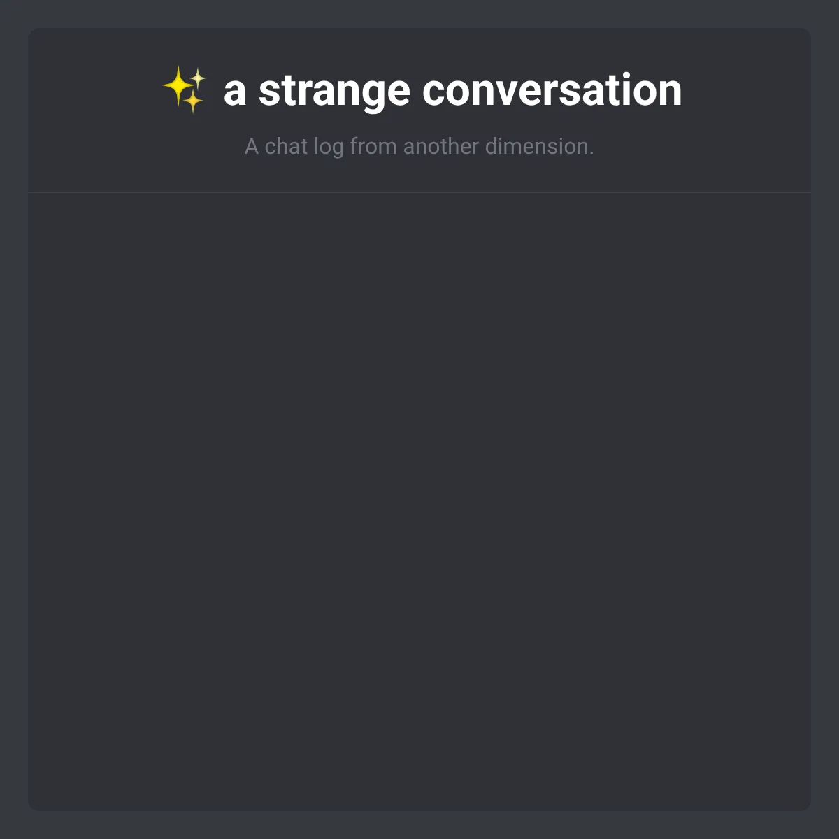 Chat Log