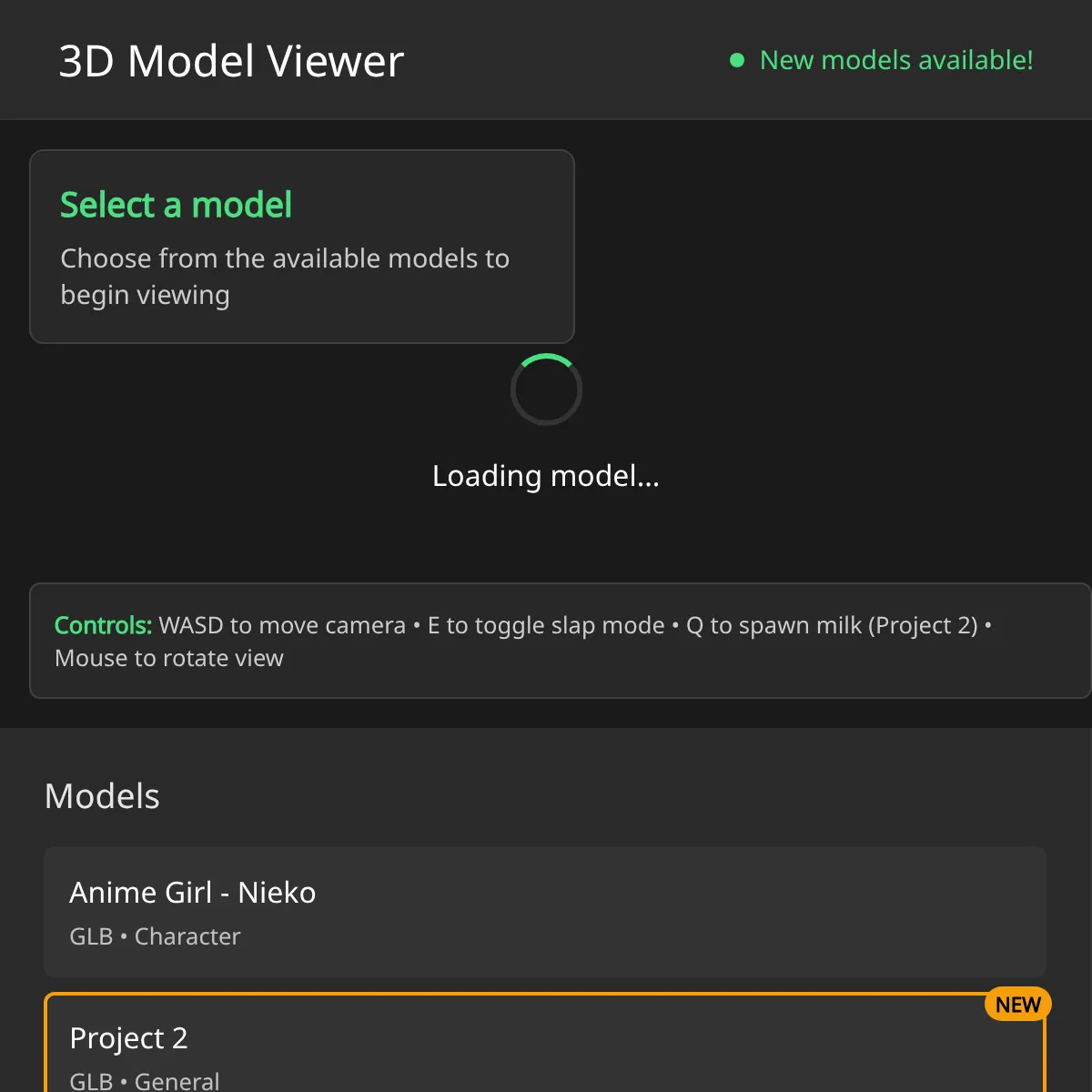3D Model Viewer