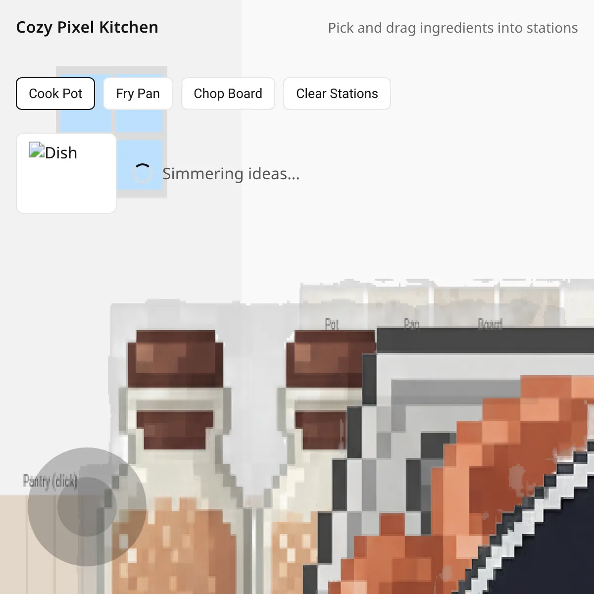 Cozy Pixel Kitchen