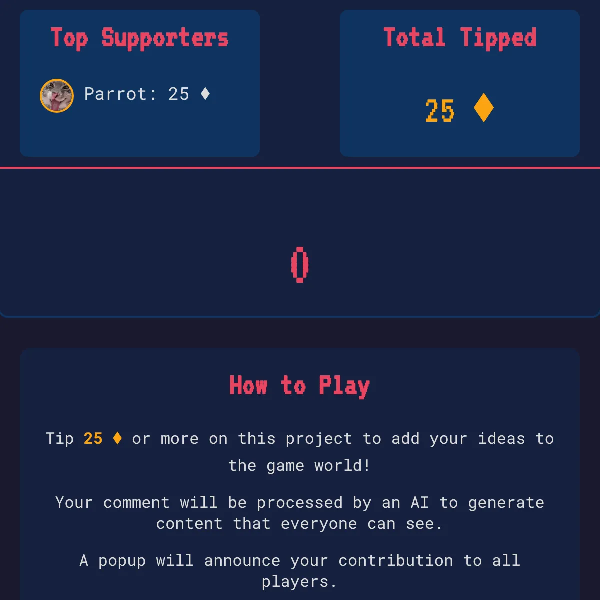 AI Tip Game
