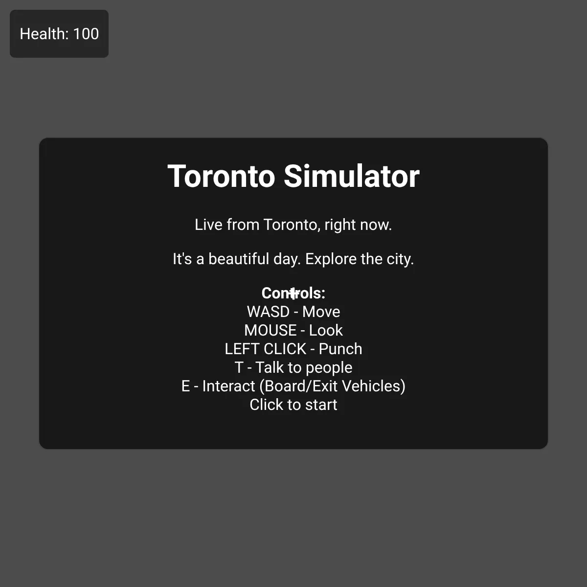 the project is loading