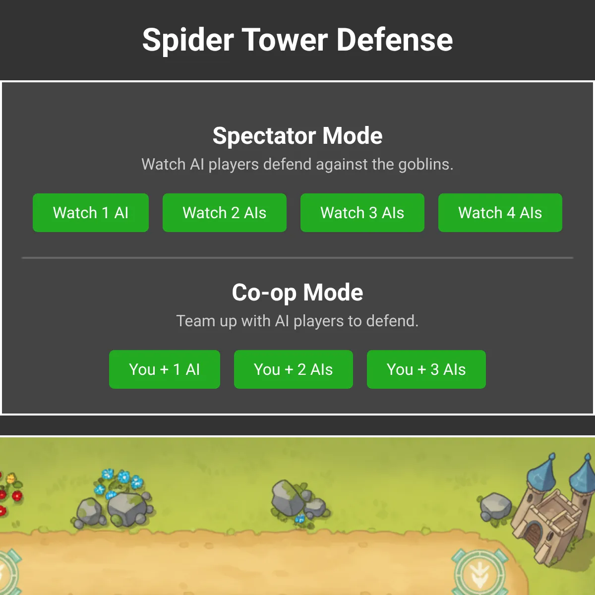 Spider Tower Defense