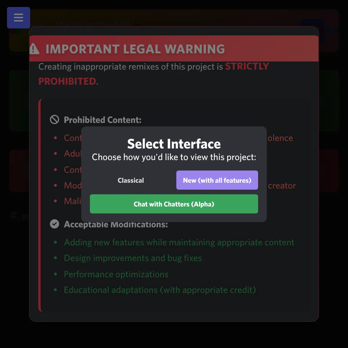 the project is loading